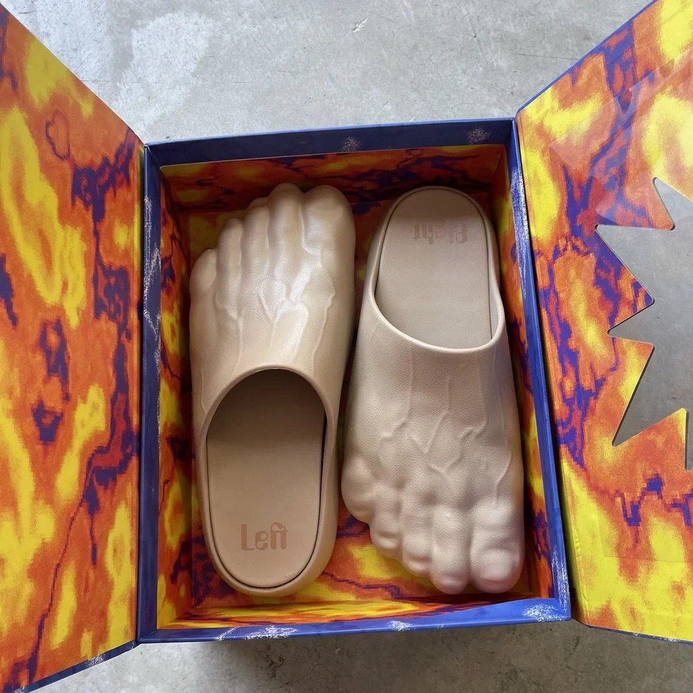 Imran Potato Caveman Shoes Mens Size Large 12 Slides Slip On New With Box